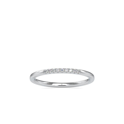 Petite French Pave Diamond Wedding Ring