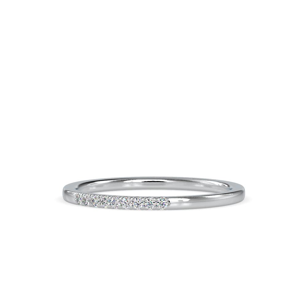 Petite French Pave Diamond Wedding Ring