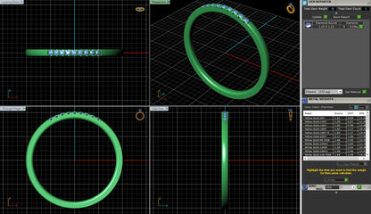 Petite French Pave Diamond Wedding Ring