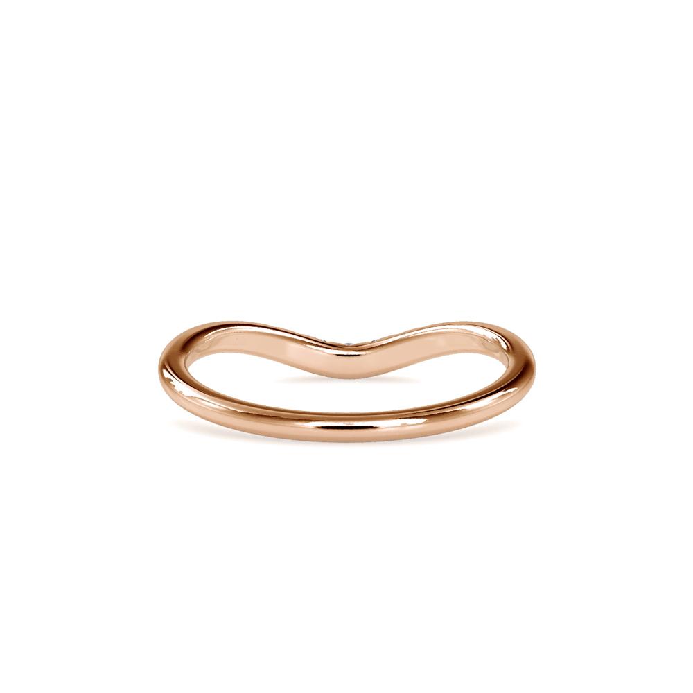 Curved Diamond Wedding Band