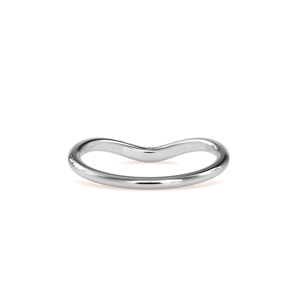 Curved Diamond Wedding Band