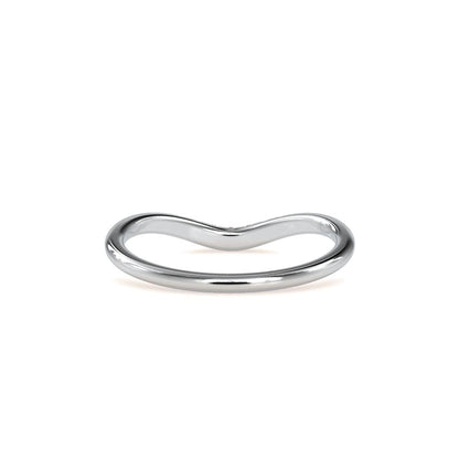 Curved Diamond Wedding Band