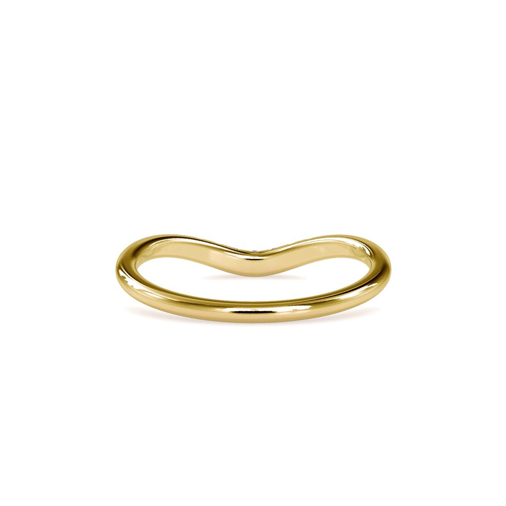 Curved Diamond Wedding Band