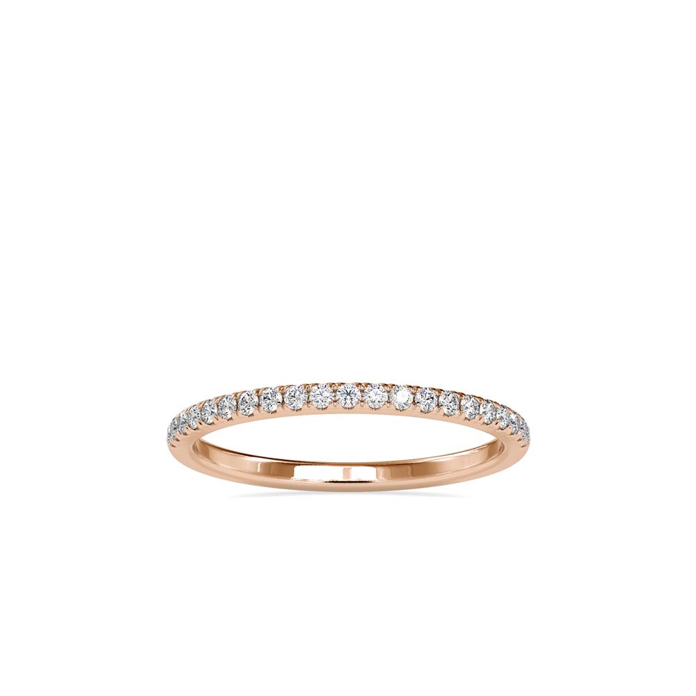 Petite French Pave Diamond Wedding Band