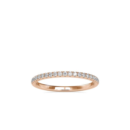 Petite French Pave Diamond Wedding Band