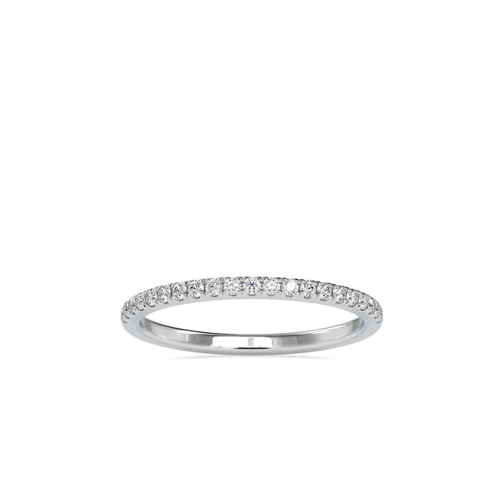 Petite French Pave Diamond Wedding Band