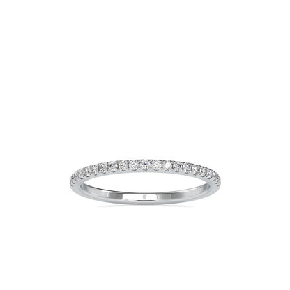 Petite French Pave Diamond Wedding Band