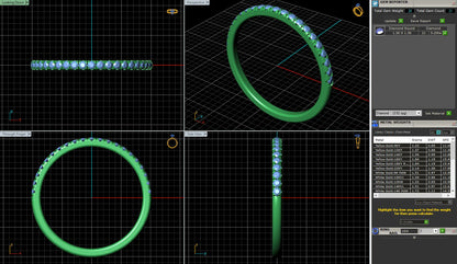 Petite French Pave Diamond Wedding Band