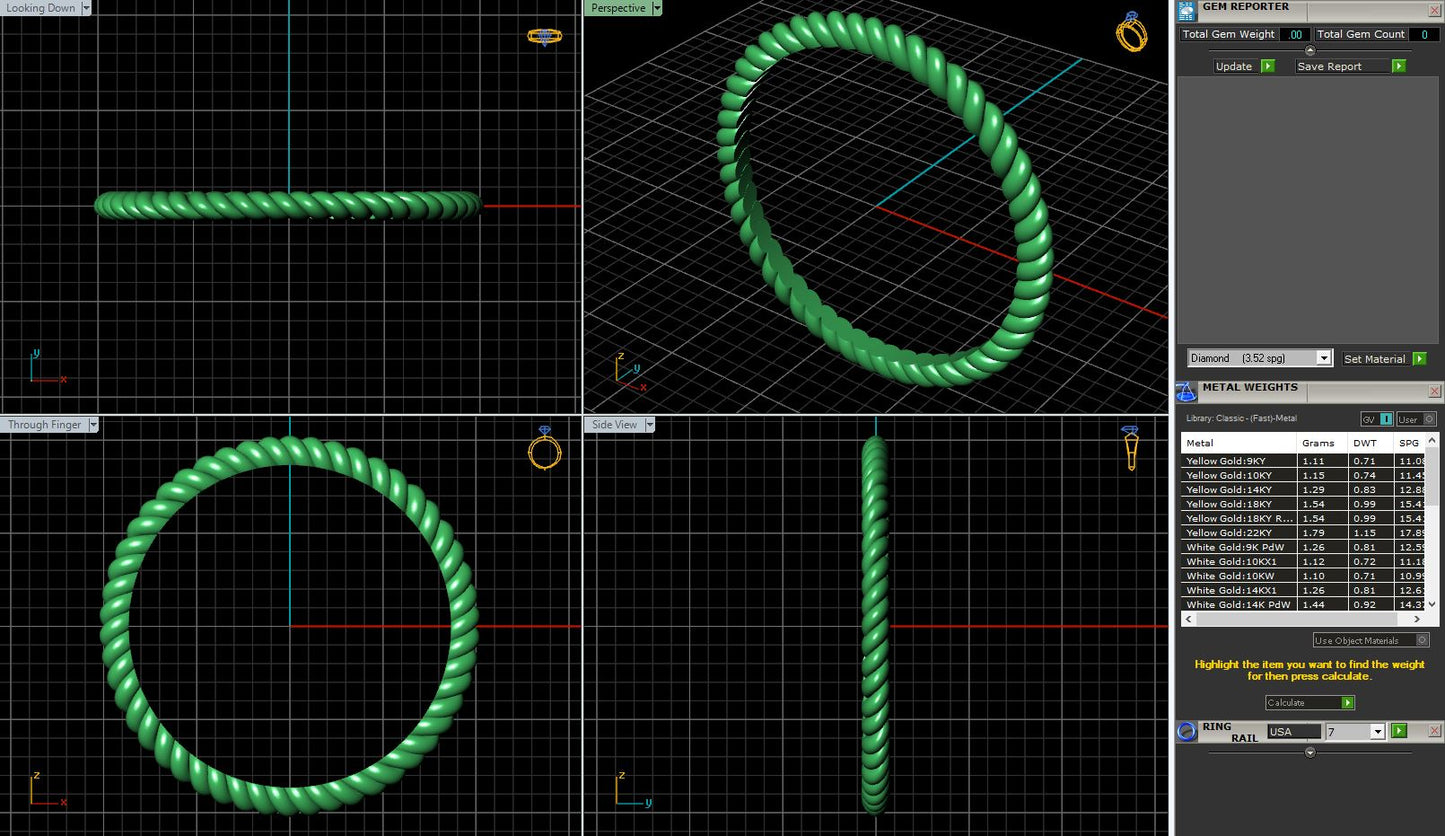 Petite Twisted Wire Ring