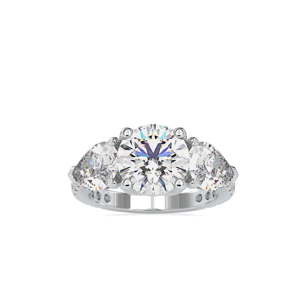 Three-Stone Diamond Engagement Ring