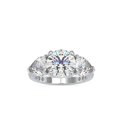 Three-Stone Diamond Engagement Ring