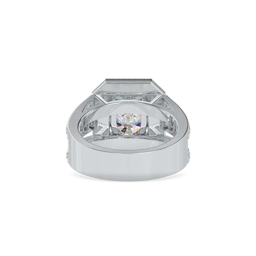 Vintage Halo Cushion Diamond Engagement Ring