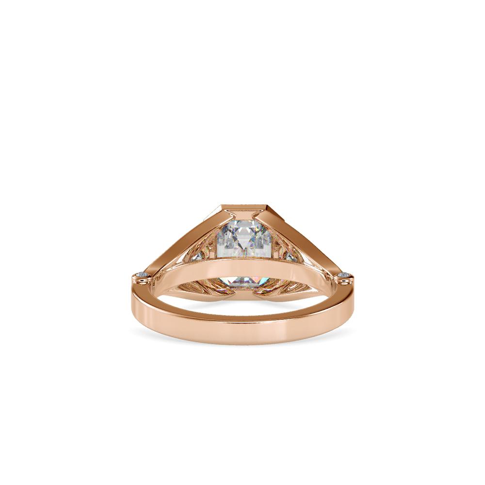 Vintage Emerald Diamond Engagement Ring