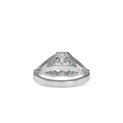 Vintage Emerald Diamond Engagement Ring