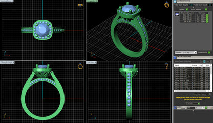 Round Halo Diamond Engagement Ring