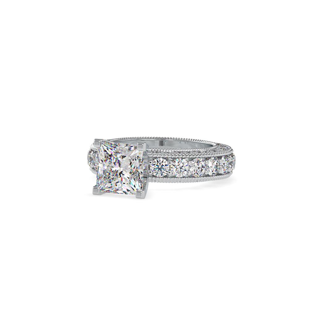 Vintage Princess Diamond Engagement Ring