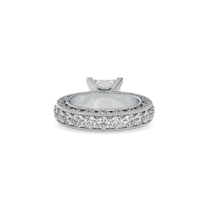 Vintage Princess Diamond Engagement Ring