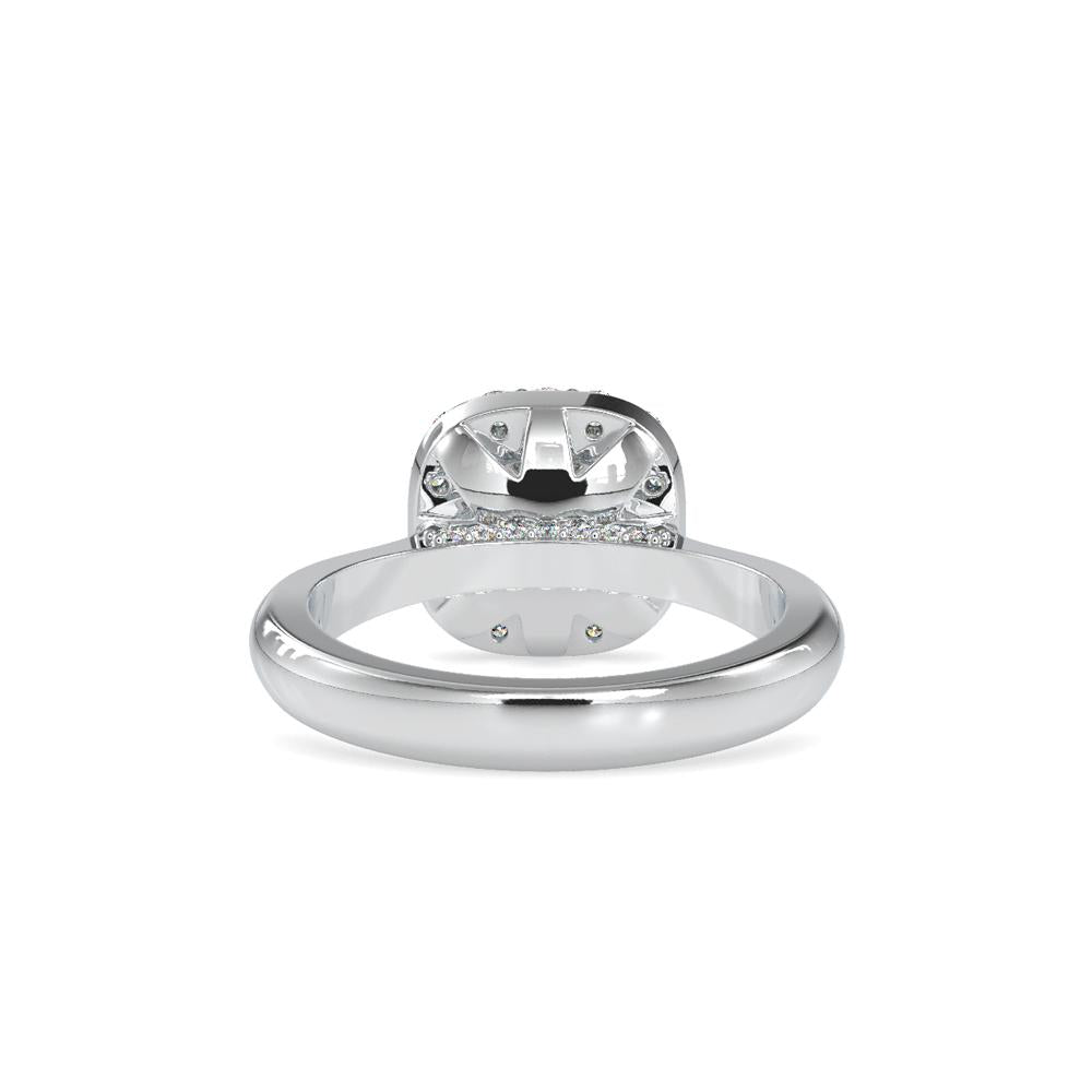 Round Halo Diamond Engagement Ring