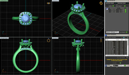 Round Halo Diamond Engagement Ring