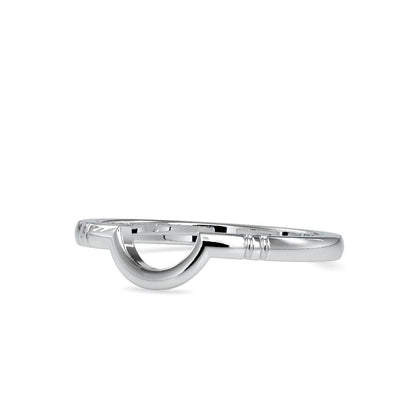 Petite Curved Wedding Ring