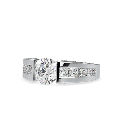 Tension Setting Dimaond Engagement Ring