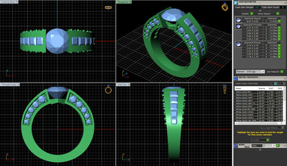 Tension Setting Dimaond Engagement Ring