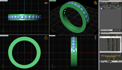 Petite Channel Set Diamond Wedding Ring