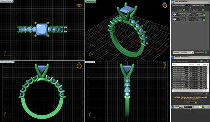 Princess Diamond Solitaire Engagement Ring