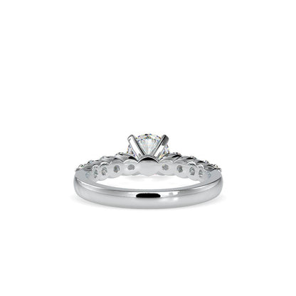 Round 4 prong Diamond Solitaire Engagement Ring
