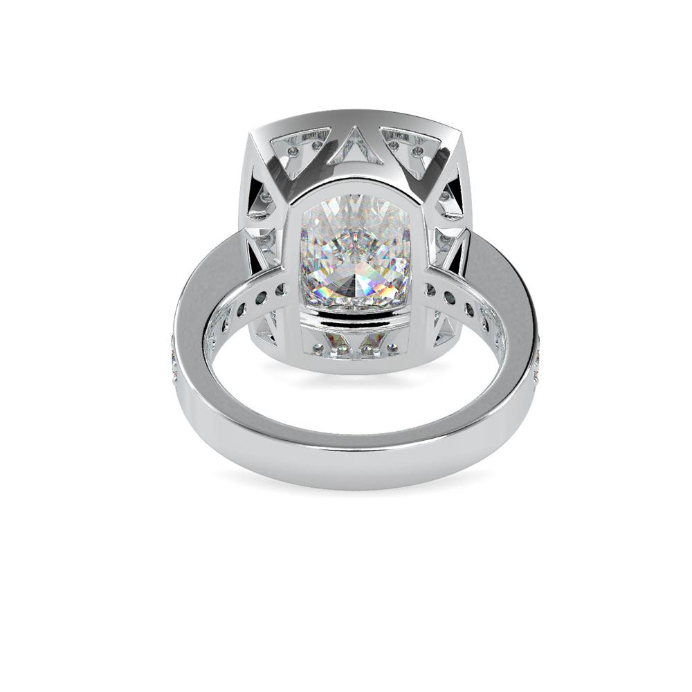 Princess Halo Diamond Engagement Ring