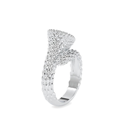 Snake Pattern Diamond Engagement Ring