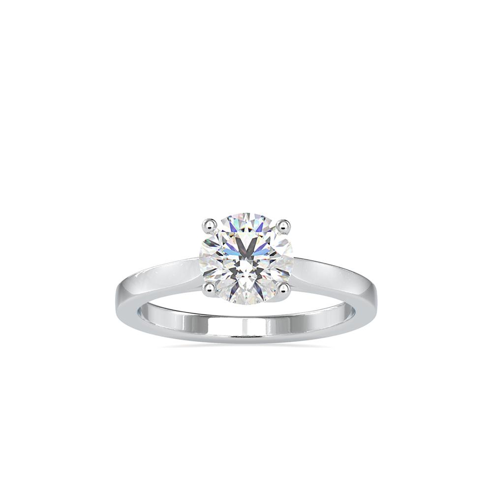 Petite Round Solitaire Engagement Ring