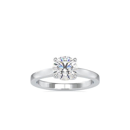 Petite Round Solitaire Engagement Ring