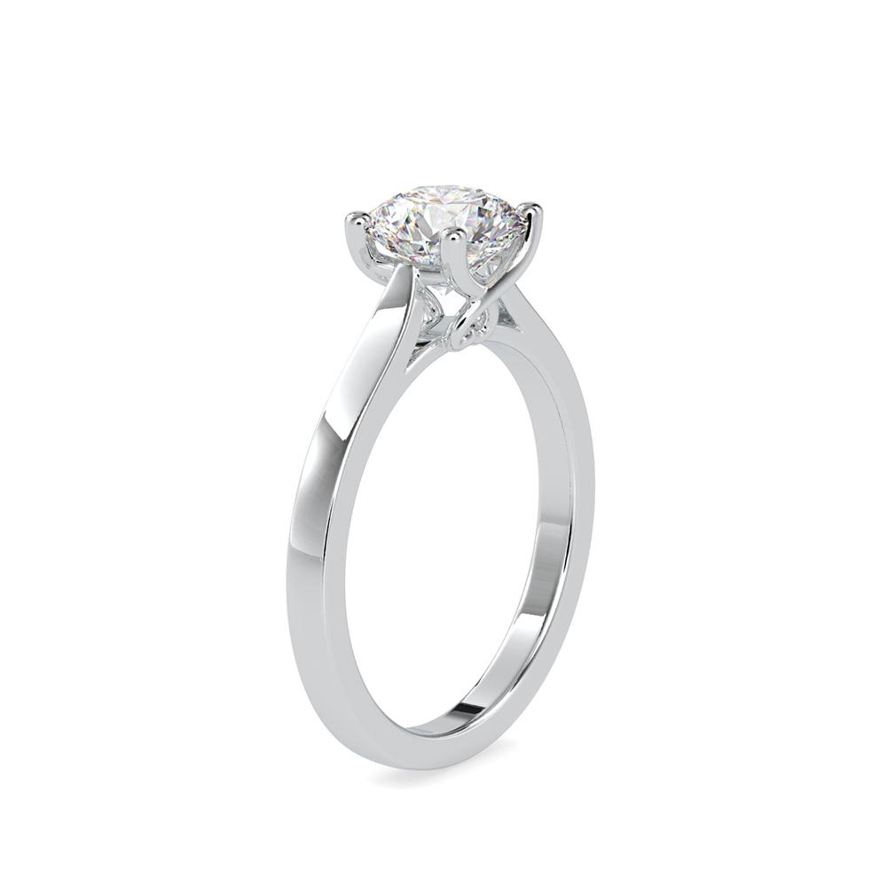 Petite Round Solitaire Engagement Ring