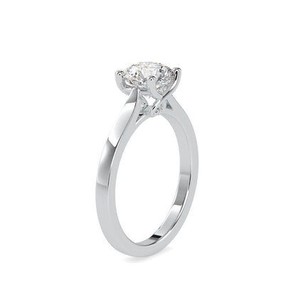 Petite Round Solitaire Engagement Ring