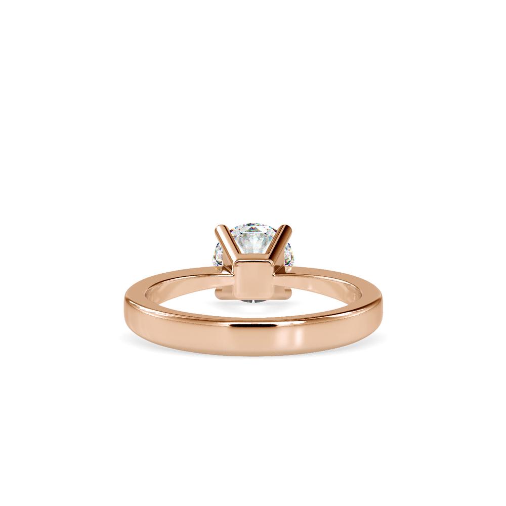 Petite Round Tapered Solitaire Engagement Ring
