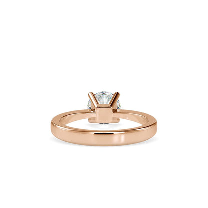 Petite Round Tapered Solitaire Engagement Ring