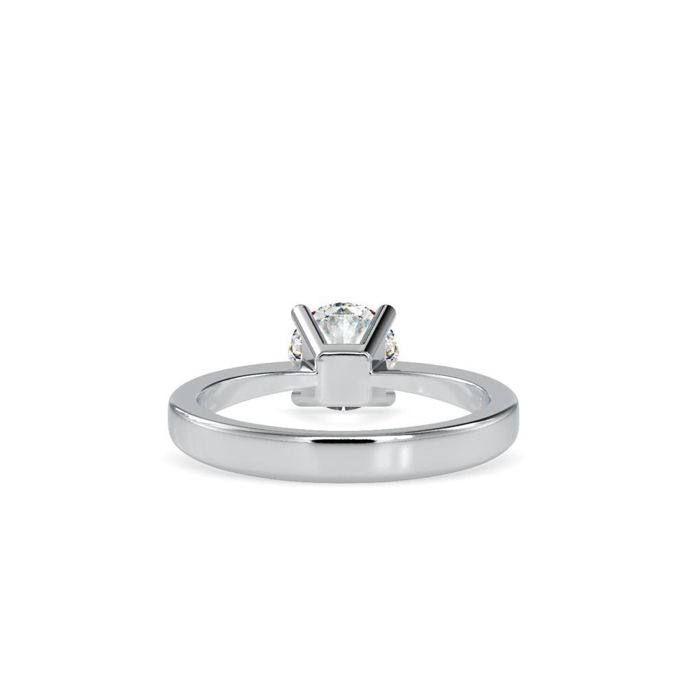 Petite Round Tapered Solitaire Engagement Ring