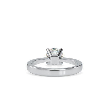 Petite Round Tapered Solitaire Engagement Ring