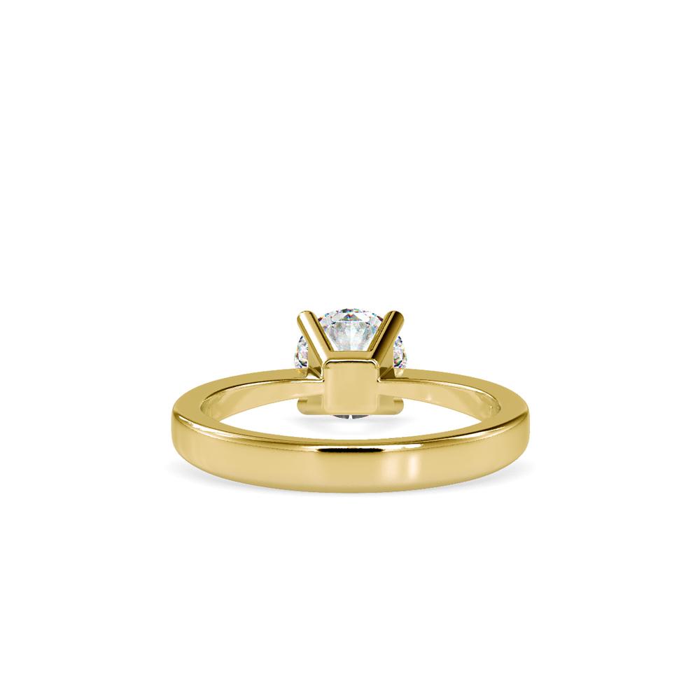 Petite Round Tapered Solitaire Engagement Ring