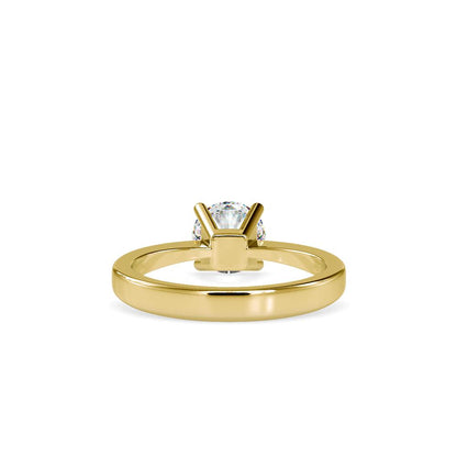 Petite Round Tapered Solitaire Engagement Ring