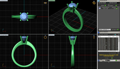 Petite Round Tapered Solitaire Engagement Ring