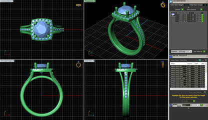 Round Halo Diamond Engagement Ring