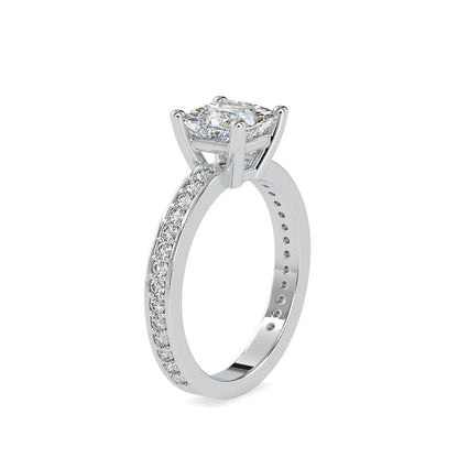 Modern Classic cushion cut engagement ring