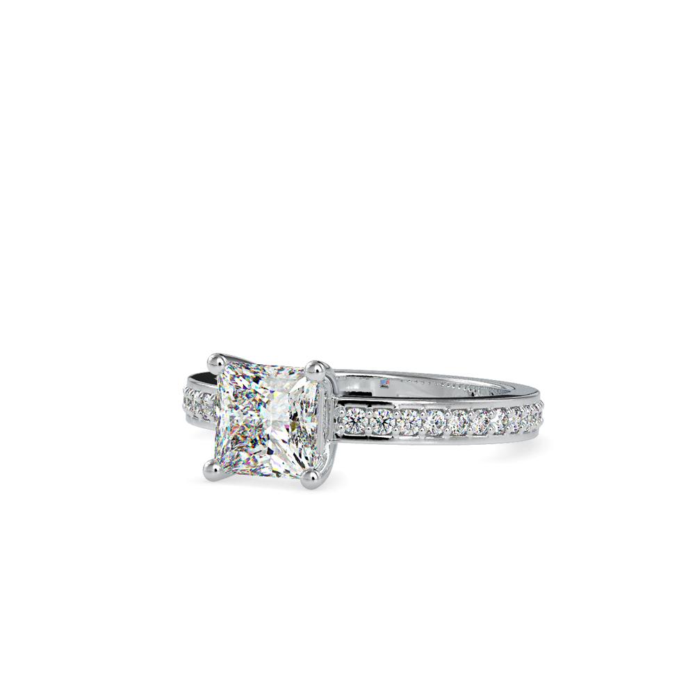 Modern Classic cushion cut engagement ring