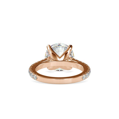 Delicate tribute to floral inspiration engagement ring