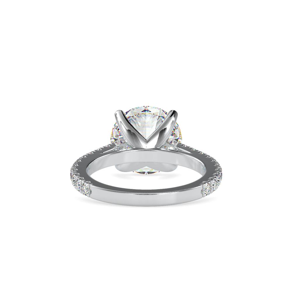 Delicate tribute to floral inspiration engagement ring