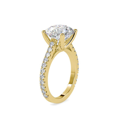 Delicate tribute to floral inspiration engagement ring