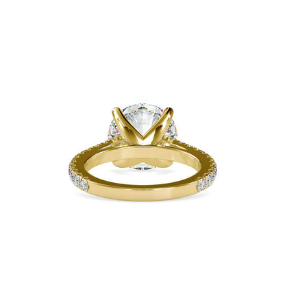 Delicate tribute to floral inspiration engagement ring