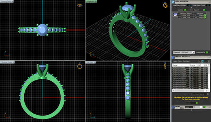 Uniform and Distinctive Engagement ring